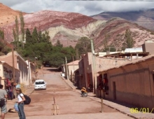 Vista desde la plaza de Punmamarca