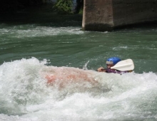Kayak en el Cañon del atuel